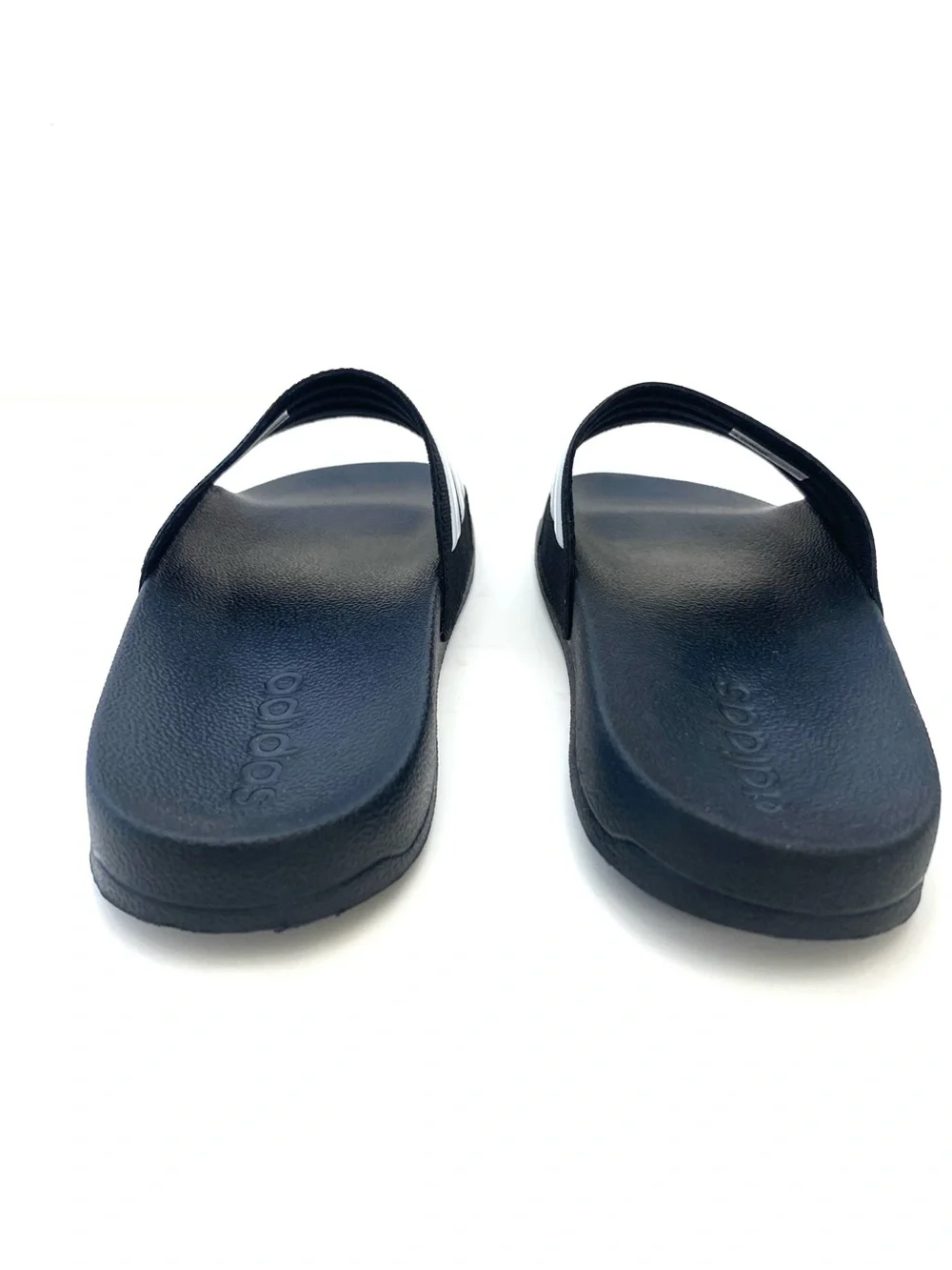 Adidas Youth Blue/White Adilette Shower Slides Sz 4